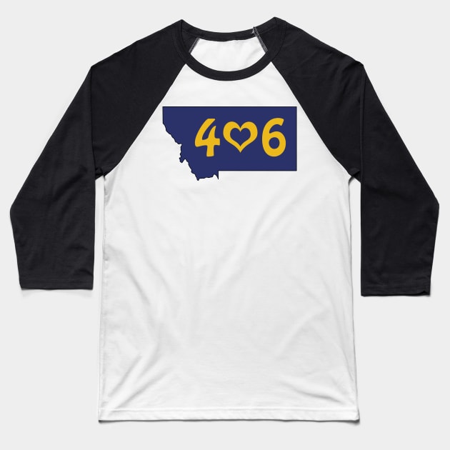 406 : Bozeman, Montana Baseball T-Shirt by somekindofguru